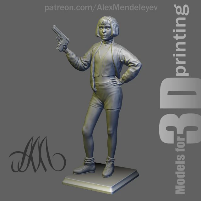 mathilda leon the professional 3D Print Model .c4d .max .obj .3ds .fbx .stl .blend 