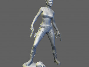 Lara croft stl 3d print model 3D Print Model