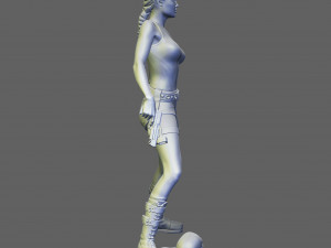 Lara croft stl 3d print model 3D Print Model