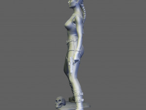 Lara croft stl 3d print model 3D Print Model