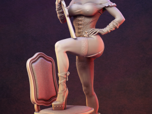 WILD WEST WOMAN NSFW PRE-SUPPORTED Modelo de Impressão 3D