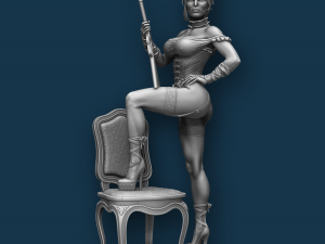 WILD WEST WOMAN NSFW PRE-SUPPORTED Modelo de Impressão 3D