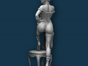 WILD WEST WOMAN NSFW PRE-SUPPORTED Modelo de Impressão 3D