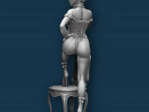 WILD WEST WOMAN NSFW PRE-SUPPORTED 3D Print Model
