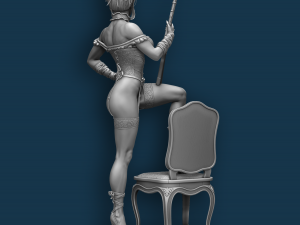 WILD WEST WOMAN NSFW PRE-SUPPORTED Modelo de Impressão 3D