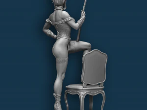 WILD WEST WOMAN NSFW PRE-SUPPORTED 3D Print Model