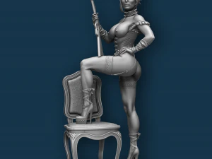 WILD WEST WOMAN NSFW PRE-SUPPORTED 3D Print Model