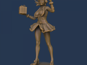 SANTA GIRL PRE-SUPPORTED Modelo de impresión 3D