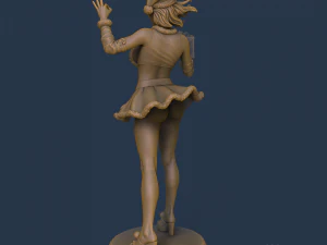 SANTA GIRL PRE-SUPPORTED 3D Print Model