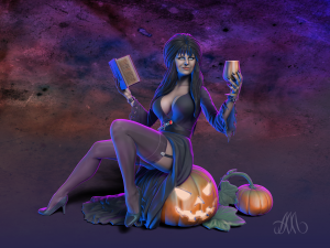 Elvira PRE-SUPPORTED 3D Print Model