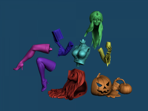 Elvira PRE-SUPPORTED Modelo de Impressão 3D
