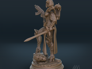 Sister of battle PRE-SUPPORTED 3Dプリントモデル