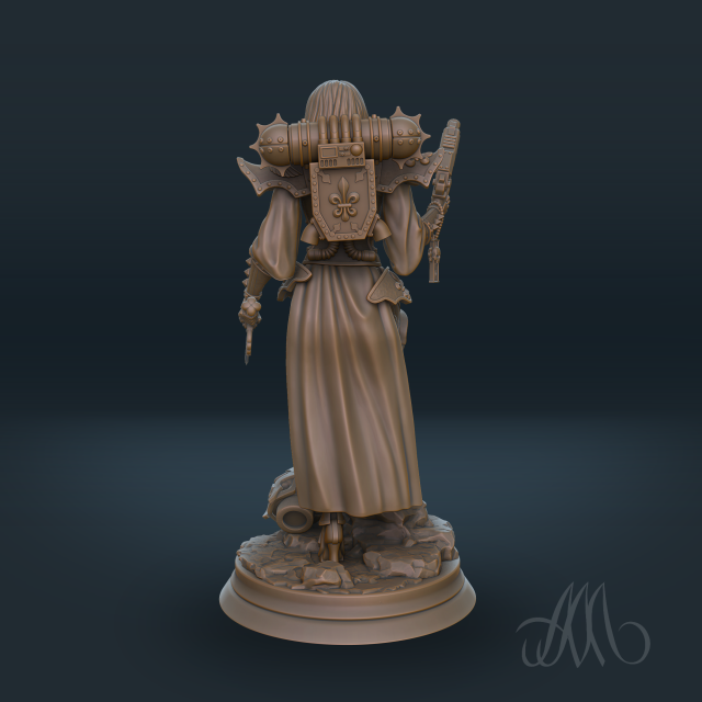 Sister of battle PRE-SUPPORTED 3D Print Model in Figurines 3DExport