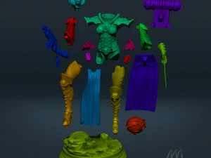 Saudari pertempuran PRA-DUKUNGAN Model Cetak 3D