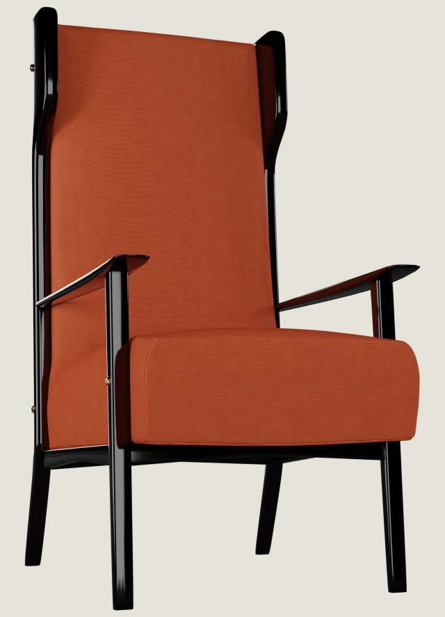 corduroy armchair Model 3D .c4d .max .obj .3ds .fbx .stl .blend 