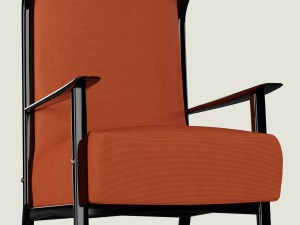 corduroy armchair Model 3D