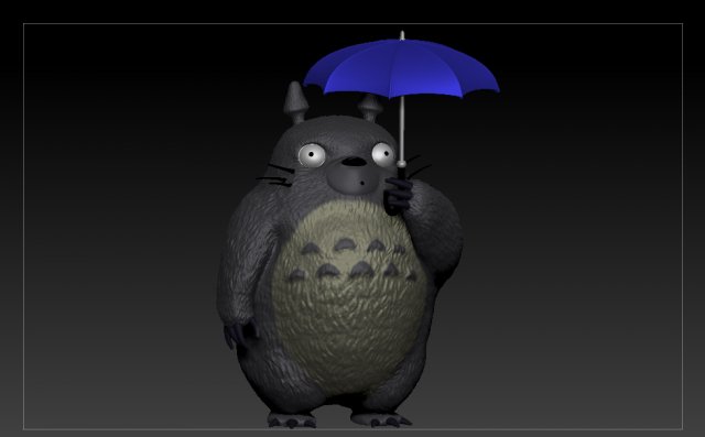 totoro neighbor 3D Baskı Modeli .c4d .max .obj .3ds .fbx .stl .blend 