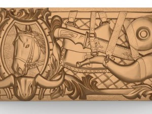 बैकगैमौन शिकारी के लिए लकड़ी का नक्काशीदार बोर्ड 1 3D प्रिंट मॉडल