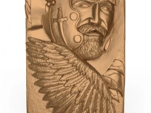 wooden carved board for backgammon warrior 3D Print Model