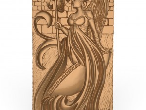 wooden carved board for backgammon the gods of the seas aphrodite 3D Model
