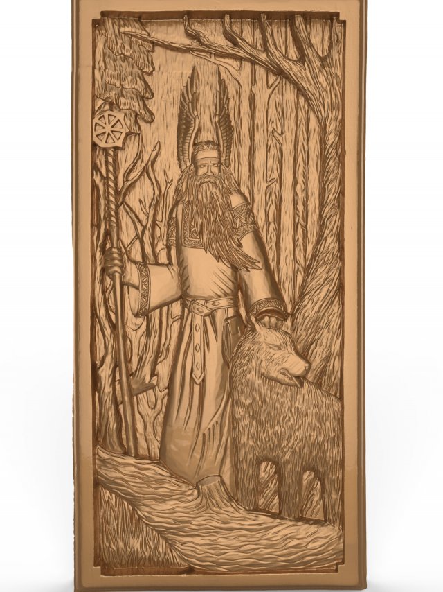 wooden carved board for backgammon the old gods of the russia veles 1 Model Cetak 3D .c4d .max .obj .3ds .fbx .stl .blend 