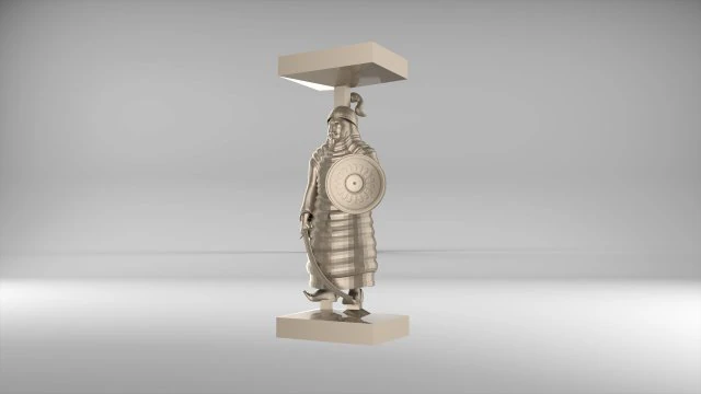 the chess bishop 1 of tatar-mongols set 09001 3D Model .c4d .max .obj .3ds .fbx .stl .blend 