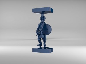 the chess pawn 2 of tatar-mongols set 09001 Modèle 3D
