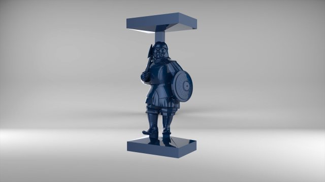 the chess pawn 4 of tatar-mongols set 09001 3D Model .c4d .max .obj .3ds .fbx .stl .blend 