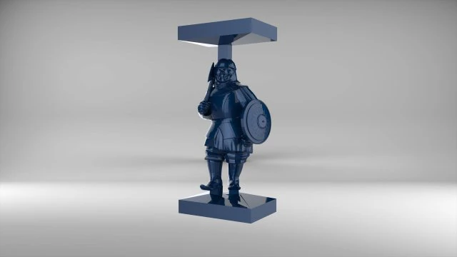 the chess pawn 4 of tatar-mongols set 09001 3D Model .c4d .max .obj .3ds .fbx .stl .blend 