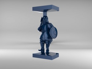 the chess pawn 4 of tatar-mongols set 09001 Modèle 3D
