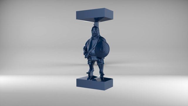 the chess pawn 5 of tatar-mongols set 09001 Modelo 3D .c4d .max .obj .3ds .fbx .stl .blend 