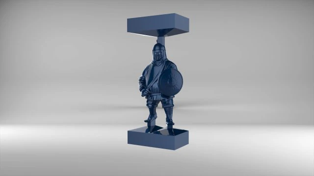 the chess pawn 5 of tatar-mongols set 09001 3D Model .c4d .max .obj .3ds .fbx .stl .blend 