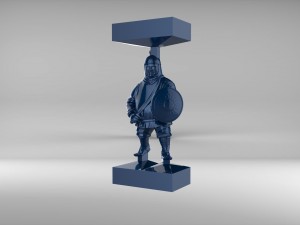 the chess pawn 5 of tatar-mongols set 09001 Modèle 3D