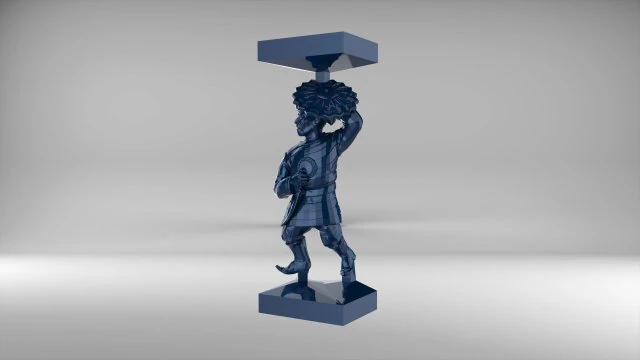 the chess pawn 6 of tatar-mongols set 09001 3D Model .c4d .max .obj .3ds .fbx .stl .blend