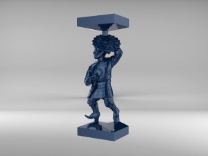 the chess pawn 6 of tatar-mongols set 09001 Modèle 3D