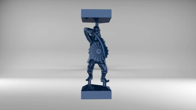 the chess pawn 7 of tatar-mongols set 09001 3D Model .c4d .max .obj .3ds .fbx .stl .blend 
