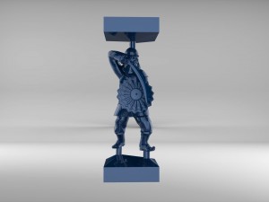 the chess pawn 7 of tatar-mongols set 09001 3D 모델
