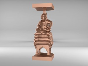 the chess king of tatar-mongols set 09001 Model 3D