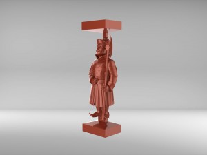 the chess bishop 1 of russian set 09001 3D Модель