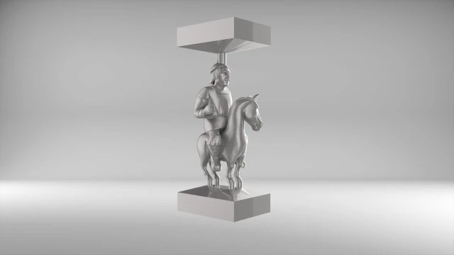 the chess knight 1 of russian set 09001 3D Model .c4d .max .obj .3ds .fbx .stl .blend