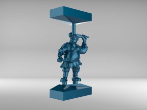 the chess pawn 3 of russian set 09001 Modèle 3D