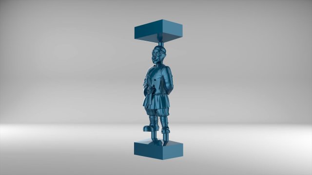 the chess pawn 4 of russian set 09001 3D Model .c4d .max .obj .3ds .fbx .stl .blend 
