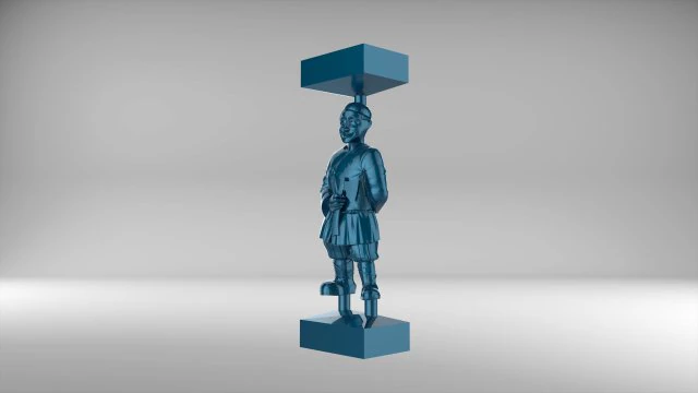 the chess pawn 4 of russian set 09001 3D Model .c4d .max .obj .3ds .fbx .stl .blend 