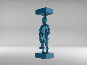 the chess pawn 4 of russian set 09001 Modèle 3D