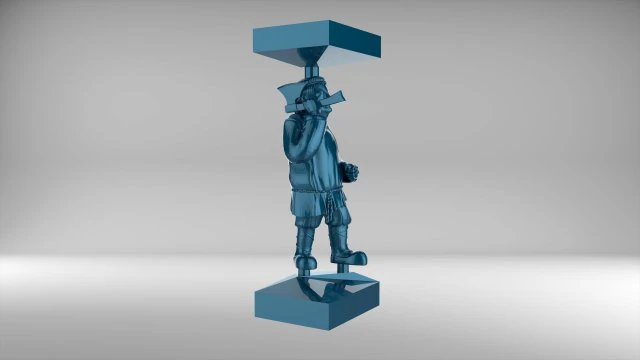 the chess pawn 5 of russian set 09001 3D Model .c4d .max .obj .3ds .fbx .stl .blend 