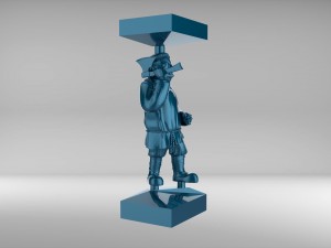 the chess pawn 5 of russian set 09001 Modèle 3D