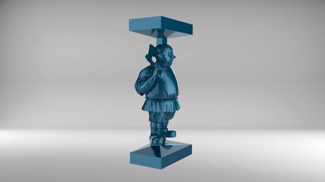the chess pawn 6 of russian set 09001 Modello 3D .c4d .max .obj .3ds .fbx .stl .blend 