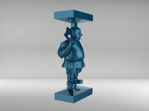 the chess pawn 6 of russian set 09001 Modèle 3D