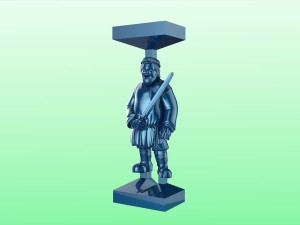 the chess pawn 7 of russian set 09001 Modèle 3D