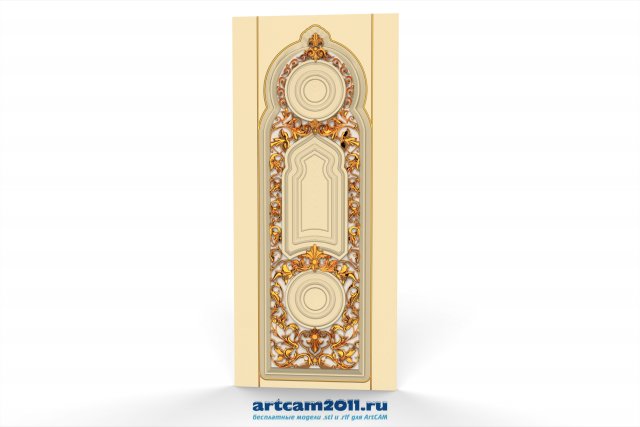 luxury classic baroque carved door 3D 모델 .c4d .max .obj .3ds .fbx .stl .blend 